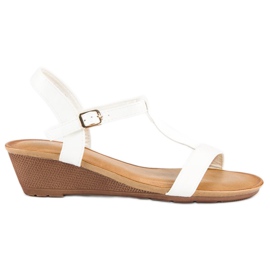 Bello Star Sandalias de verano para mujer blanco 5
