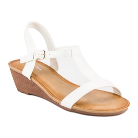 Bello Star Sandalias de verano para mujer blanco 6
