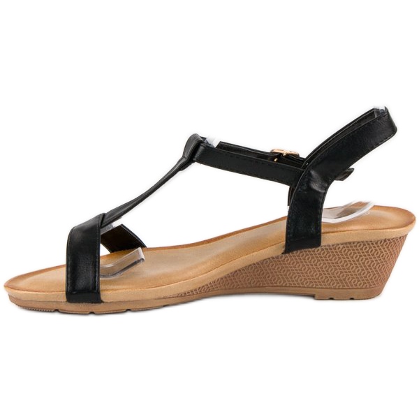 Bello Star Sandalias de verano para mujer negro 2