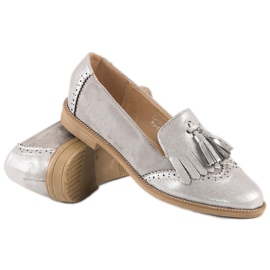 Bestelle Mocasines de mujer con estilo gris 6