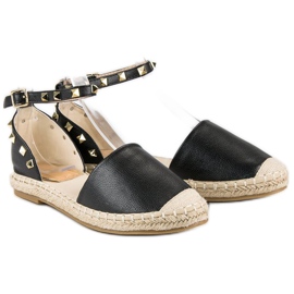 Sandalias alpargatas rock negro 1