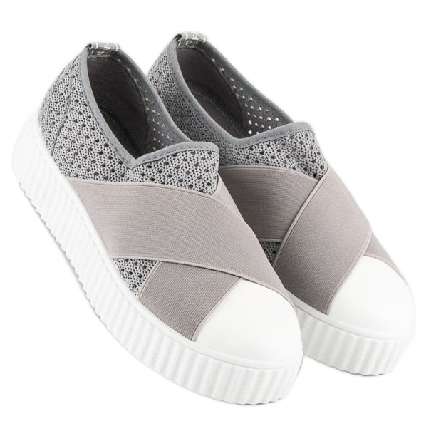 Zapatillas Creepers caladas gris 2