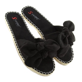 Pantuflas negras de mujer negras LL-119 Black negro 4