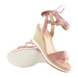 Sandalias rosa con cuña JH630 rosa rosado 1