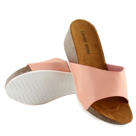 Zapatillas cómodas cuña JM26 rosa rosado 5