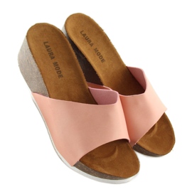 Zapatillas cómodas cuña JM26 rosa rosado 6