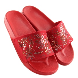 Rojo Pantuflas mujer rojas 883 Rojo 3