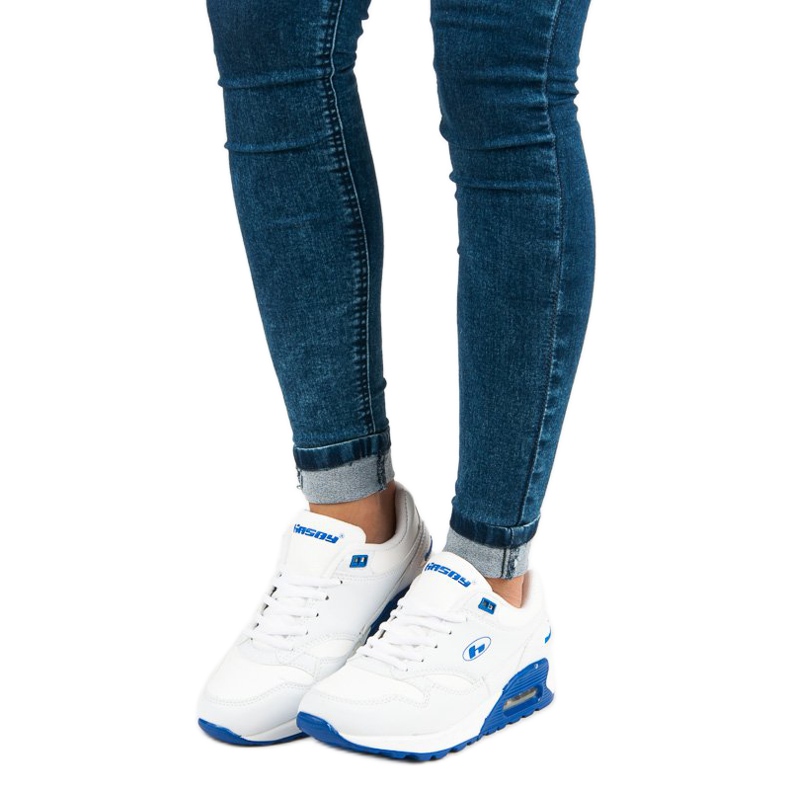 Hasby Deportivas blancas atadas blanco 1 Hasby Deportivas blancas atadas blanco 1