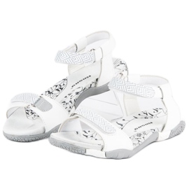 Hasby Sandalias planas velcros blanco 1 Hasby Sandalias planas velcros blanco 1
