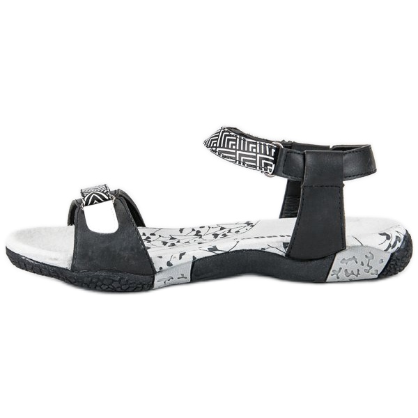 Hasby Sandalias Planas Con Velcro negro 1 Hasby Sandalias Planas Con Velcro negro 1