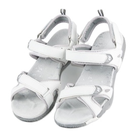 Hasby Sandalias mujer velcros blanco 1