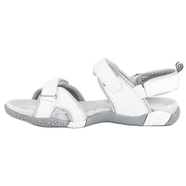 Hasby Sandalias mujer velcros blanco 3