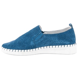 Filippo Zapatos sin cordones calados azul 1