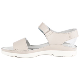 Filippo Sandalias de cuero en beige 3