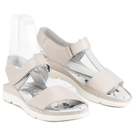 Filippo Sandalias de cuero en beige 5