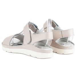 Filippo Sandalias de cuero en beige 7