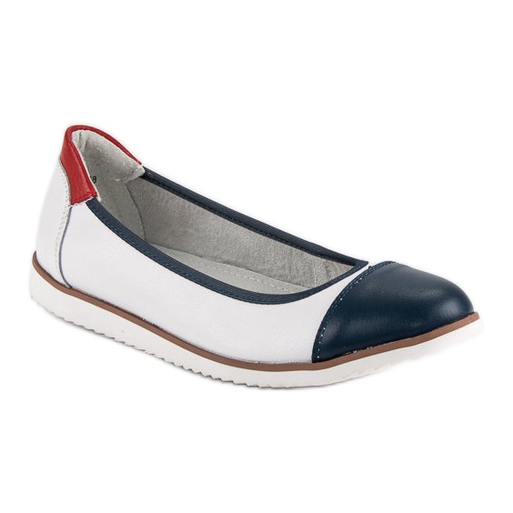 Filippo Bailarinas de cuero blanco 1