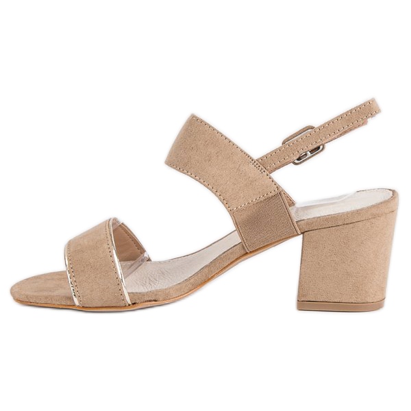 Filippo Sandalias elegantes en un poste marrón 1