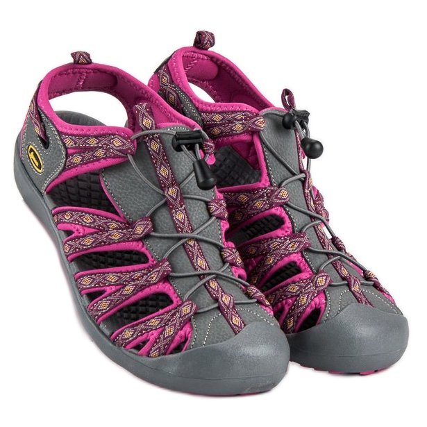 American Club Sandalias americanas cerradas violeta gris 1