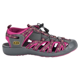 American Club Sandalias americanas cerradas violeta gris 2