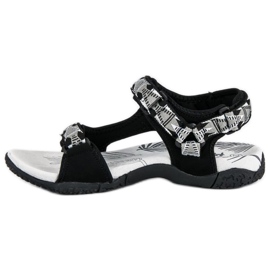 American Club Sandalias de mujer cómodas negro 1