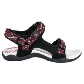 American Club Sandalias de mujer cómodas negro 2