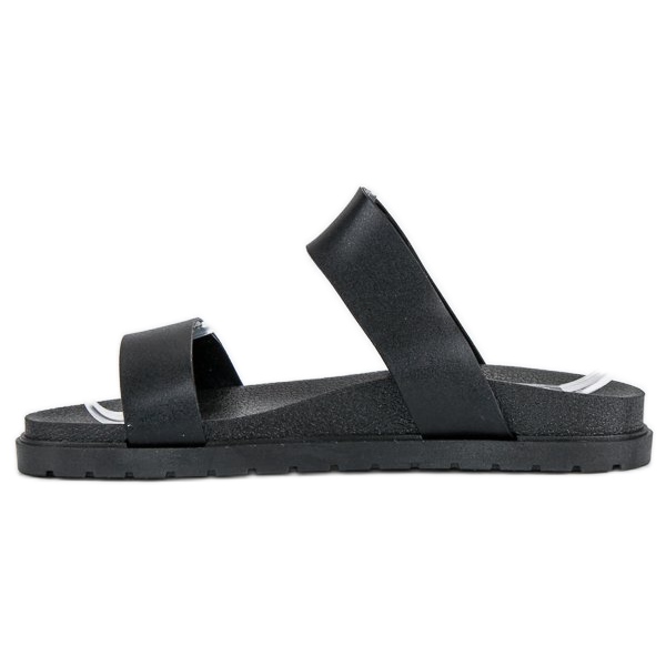 Pantuflas negras de señora negro 2 Pantuflas negras de señora negro 2