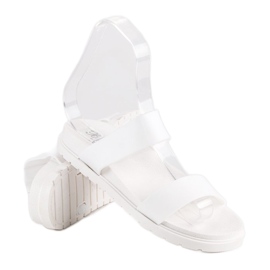 Pantuflas blancas de mujer blanco 3