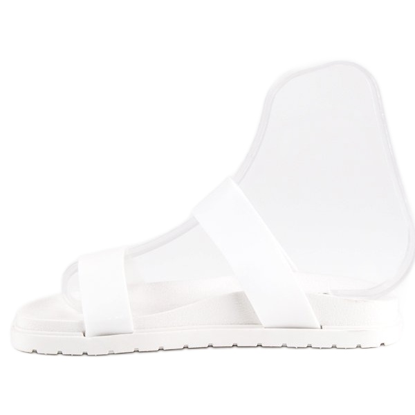 Pantuflas blancas de mujer blanco 1