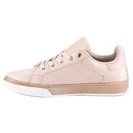 Deportivas rosas atadas rosado 2