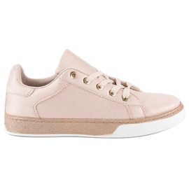 Deportivas rosas atadas rosado 6