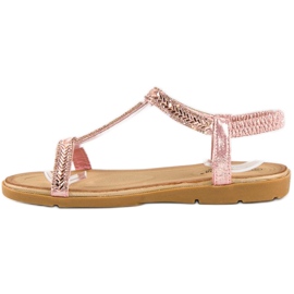 Fama Sandalias rosas con elástico 2