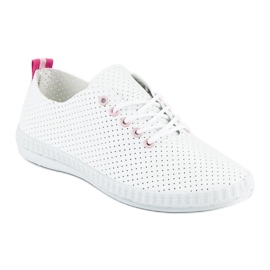 Zapatillas mckeylor caladas blanco rosa 1