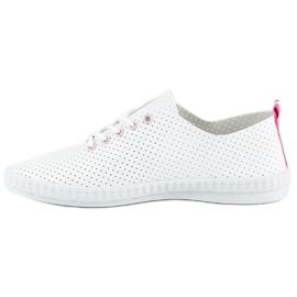 Zapatillas mckeylor caladas blanco rosa 2