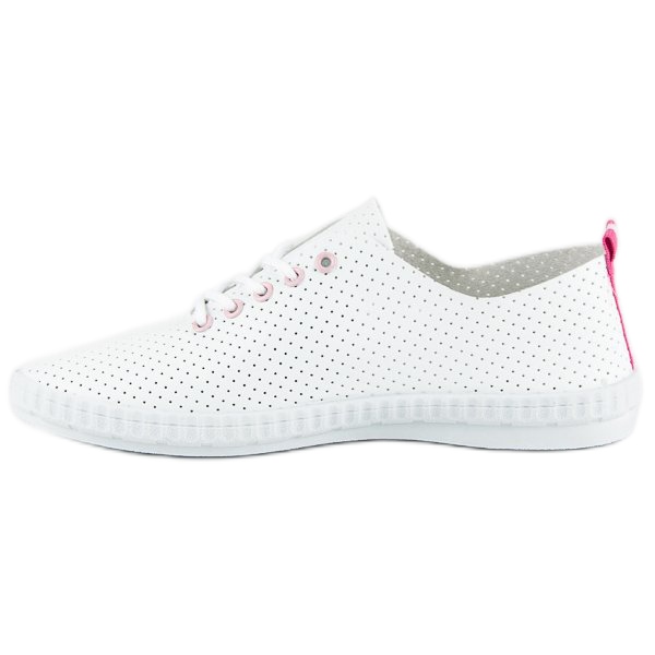 Zapatillas mckeylor caladas blanco rosa 2