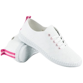 Zapatillas mckeylor caladas blanco rosado 3