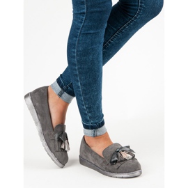 Bestelle Mocasines ante con flecos gris 2