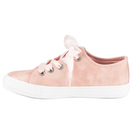 Zapatillas de deporte de moda con un enlace. rosado 3