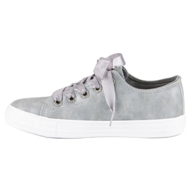 Zapatillas de deporte de moda con un enlace. gris 1