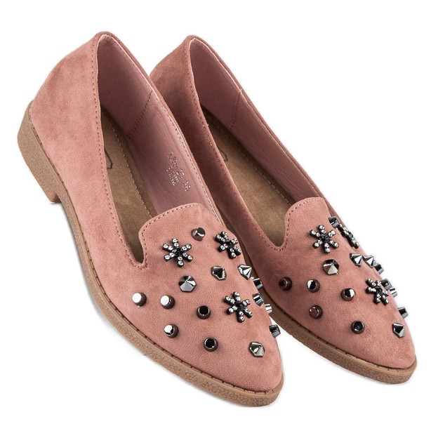 Señores rosas con pedrería rosado 1