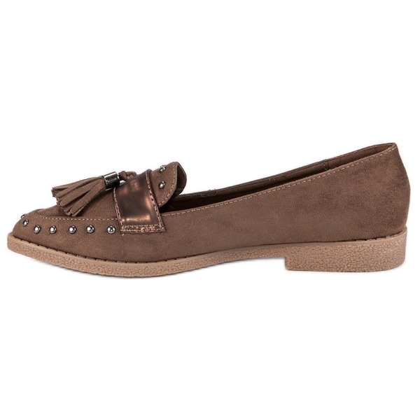 Mocasines marrones con flecos marrón 1 Mocasines marrones con flecos marrón 1
