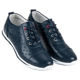 Zapatillas VINCEZA caladas azul marino 3