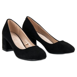 Salones VINCEZA de ante negro 2
