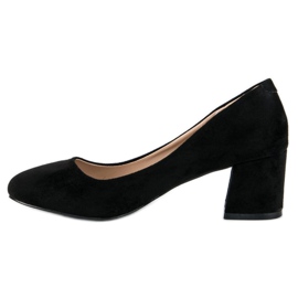 Salones VINCEZA de ante negro 1
