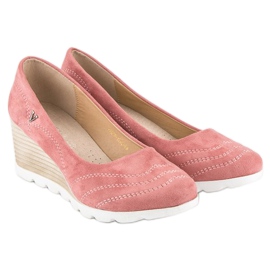 Bombas en la cuña VINCEZA rosado 5