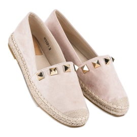Bestelle Alpargatas beige con pedrería 3