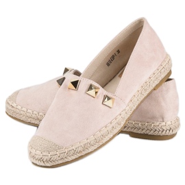 Bestelle Alpargatas beige con pedrería 2