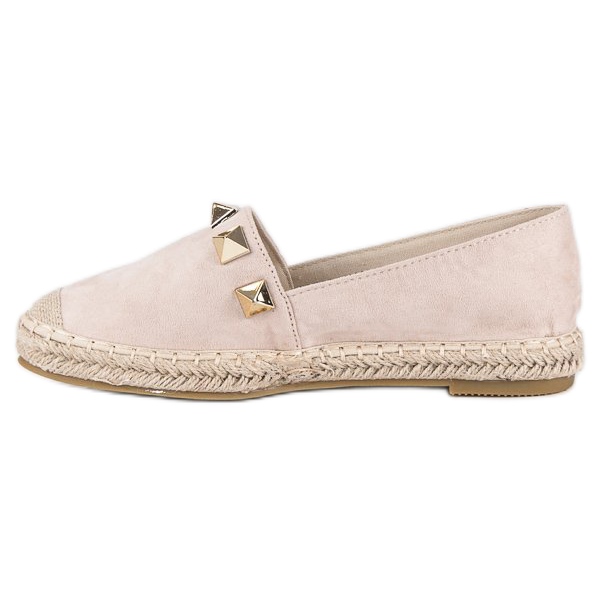 Bestelle Alpargatas beige con pedrería 1