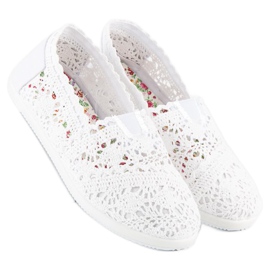 Marquiz Deportivas blancas de encaje blanco 2