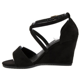 Sandalias de ante negro 2